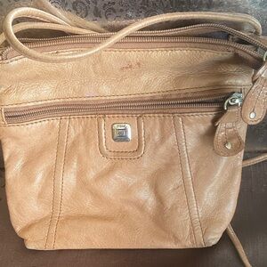 Tan Leather Crossbody Bag